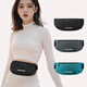 Zailu sports waist bag for women 2025 new running wear mobile phone bag fitness bag belt men's and women's cycling women's equipment black + leather arm bag pink