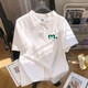 
Polo shirt short-sleeved men's summer Hong Kong style Japanese-collared T-shirt design niche oversize half-sleeved top 3878*yx love-white 11XL m 80-110Jin[Jin equals 0.5 kg]