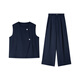 
Vanciman design solid color vest fashion suit for women 2025 summer new loose wide-leg pants two-piece set M9759 royal blue S