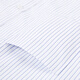 Gy Yager Neue Sommer Business Professional Workwear Casual White Solid Color Herren Stripes Plus Size Customized Longleved Shirt Short Sleeve 4203 Weiße und blaue Streifen 40 175/92A etwa 135-150Jin [Jin entspricht 0,5 kg]