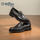 Goldlion Men's Shoes Casual Leather Shoes Business Sleeves Versatile Men's Shoes Soft Soled Loafers G521330761AAA Black 43