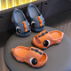 Cute children's slippers for boys 2025 new summer baby girl indoor bath non-slip boys' slippers for outer wear orange (upgraded environmentally friendly material) 12 230 yards (inner length 22CM suitable for sizes 36-37)