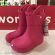 卡骆驰（crocs）卡骆驰轻便防水户外男女儿童雨鞋中高筒雨靴12803 石英粉 6UR M C12(29-30码) 180m