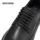 Skechers Flash Wear Schuhe Herren Business Schuhe für Herbst Dünn ein Fuß Derby Schuhe Soft Sohle Arbeit Pendler Freizeitschuhe 205353
