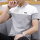 
Lilang [brand breaks the code and picks up the gap] T-shirt for men 2025 summer new style lead polo. shirt Korean fashion clothes for men half 1301 black M 90-105Jin [Jin equals 0.5 kg]