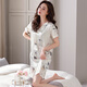 Modal ice silk nightgown women's summer thin model simulation Silk 2025 new summer high-end sweet pajamas home clothes MDF9921 [nightskirt] L 110-120Jin [Jin equals 0.5 kg]