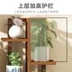 Trip Home Flower Stand Balcony Flower Stand Indoor Floor-standing Flower Stand Multi-layer Storage Rack Succulent Flower Stand Brown-Seven Layers