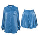 Roeyshouse Look Stylish Blue Shirt Set 2025 Sommer neu