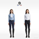 MARCEL BISSET2025 new spring and summer equestrian breeches women breeches semi-silicone pants women equestrian pants 725/688 Molten sun orange-Sky star 26 (1 foot 9)