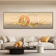 Western scenery PEEP SHOW Modern light luxury living room decoration painting self-adhesive paintings meaning good landscape paintings hotel bedroom bedside painting room sticker painting BY4877 240*80CM with glue on the back (high-definition waterproof, sticky when tearing it open