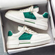 Huilijun men's shoes in autumn new breathable small white shoes for men's students trendy versatile thick-soled sneakers casual board shoes trendy shoes 9906 white and black 39