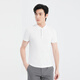 Lilang [mismo estilo en el centro comercial] Polo de punto de punto para hombres, verano, nuevo estilo de manga corta, una camisa de polo para hombres de negocios transpirable y cómoda negra (25xtx5012s) M 165/80a