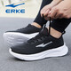 Hongxing Erke Sports Schuhe Herrenschuhe 2025 Neue Sommer Soft Sohle Running Shoes Herren -Mesh Atmungsfreie schwarze Schüler Reiseschuhe, Schwarz/zirkulierender grau 3523 [Lederflächen wasserdicht] 38