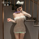 La perspectiva de la novia de Feimu Tom, la novia desnuda, tentador tentador, traje de encaje de la cadera de la cadera del camisón de la cabeza sexual sexy puro 6197 697778902333822 Dream Love Cat Champagne [arco, un tamaño (sugerido 80-130Jin [Jin equivale a 0.5 kg])