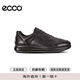 ECCO business casual shoes for men breathable low-top cowhide shoes Yashi 207124 01001 black 40