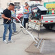 Lavadora de piso de siete hoyos de alta presión Square Road Lavado de piso DISCO PROPIEDAD DE AGUA AGUA Multi-spray Lavadora para la ropa de reproducción V1SN4882 33cm Cabezal de lavado de piso de cuatro hoyos [sin barra de armas]