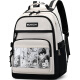 
Edison Edison middle school school bag high school spine protection burden reduction 2D trend versatile backpack pain bag 2569-2 meters