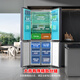 Rongsheng 516-liter dual-clean dual-system cross-shaped four-door refrigerator household first-class energy efficiency air-cooled frost-free large capacity BCD-516WD1FPA gray national subsidy 20%