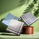 Hai Yiduo Herren-Taschentuch Klassiker Ancient Style Baumwolltaschentuch schweißabsorbierend Retro Sentimental Color Man Quadrattuch Baumwollschweiß-Sicht Taschentuch Quadrattuch Taschentuch [3 Packs] Blau 40*40 cm