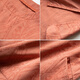 Hengyuanxiang Coton décontracté et lin Robe à manches courtes pour femmes en été 2025 Nouveau tempérament Mère Suit de grande taille Loose Skut Jupe Orange Red S
