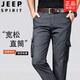 吉普（JEEP）纯棉休闲裤男士工装裤宽松直筒男裤多口袋长裤子夏季薄款男 M9922-蓝色 薄款 30 二尺三【腰围】