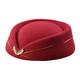 Stewardess Hut Frauen Etikette Hut Beret Frauen Frühlings- und Sommerluftfahrtschulenbühnenbilder Aufführung Cos Stewardess Hut Burgund One Size 56-58