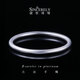 SHENGSHIQIYUAN platinum bracelet for women pt950 platinum bracelet ancient heritage bracelet for women solid simple plain ring light luxury inner diameter 54mm weight 17-18g thick about 2.5mm
