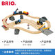 BRIO瑞典经典蒸汽轨道小火车发声高铁列车玩具儿童遥控车拼装 33867-BRIO WORLD声光地铁列车