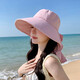 
Summer sun hat, fashionable and versatile large brimmed shawl bow fisherman hat outdoor bike climbing sun hat 8759-Champagne rice [Shawk neck protection] hat 55-58cm