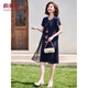 
Yu Zhaolin's mother dress summer short-sleeved dress middle-aged and elderly women's skirt Y232Q1424