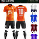 Kelme (Kelme) 2025 Nouvel ensemble uniforme de football Sports personnalisés Formation pour adultes à manches courtes et équipe de compétition Uniforme Jersey Uniform Set 1048 Multi-couleur Contactez le service client 3XS