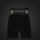 KUQI Europäische Station 2023 Neue Herrenanzug Shorts zweiteiler Sommerkoreaner Stil Heißer Diamantgläser Bär DK-1047 Black M (geeignet für 110-120jin [Jin gleich 0,5 kg])