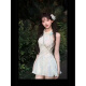 以欧（YIOU）日常可穿夏季甜美收腰设计感短款连衣裙6624 连衣裙 L