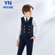 Yinuofang Kinderanzug Weste Anzug Marineblau Anzug 1. Juni Performance Anzug Host Performance Kleid