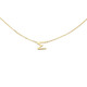 Huaiyin Original 10K Gold M Letter Pendant Color Gold Necklace Women's Light Luxury Niche Advanced Clavicle Chain Necklace Customized D Letter Ready Stock