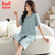 Catman (Miiow) 100 pyjamas en coton pur pour les femmes en été pantalon à manches courtes à manches courtes peut être porté sur l'extérieur de vêtements de maison décontractés coréens de grande taille nxf9892 m [80-100jin [Jin est égal à 0,5 kg]]]