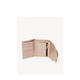 
SEE BY CHLOE women's three-fold cowhide leather wallet gold detail design key chain zipper inner bag fashionable nude color equal size