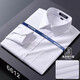 Bürgermeister Yageo Long Sleeve Shirt Herren Frühling und Herbst Sommer 2025 Neue Eisenfreie Business Casual Professional Professionelle weiße Lila Pin Stripe 6624 38 Code 100jin [Jin gleich 0,5 kg] -120jin [Jin gleich 0,5 kg]