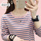 Guanmao Pei Collar de collar pequeño Camisa de manga larga para mujeres con camisa de base delgada suelta de gran tamaño 681 White - Camiseta de algodón 4xl recomendado 160-180Jin [Jin equivale a 0.5 kg] - Código de tarjeta para hacer una gran oportunidad
