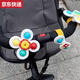 Posaborador de juguete de cochecito de cochecito Mesa de comedor Copa de succión Copa de succión Baby Los juguetes de silla de comedor de educación temprana se pueden morder pulsera de pulsera de silicona + paquete de taza de succión 3 o
