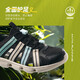 ANTA Children's Comfort Sandals Summer New Style Boys' Anti-Slip Wear-Resistant Frame Shoes Medium and Large Children's Trendy Fashion Beach Shoes Black/Ice Crystal Green-2 38 The shoe shape is too fat. If you have thin feet, it is recommended to take a smaller size.