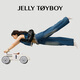 JellyToyboy包包女包JTB云团桶桶包.新款春夏包包牛皮枕头包小众单肩斜挎包包 蓝色