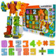 Qiji Digital Transforming Roboter Toy Assembly Bausteine ​​Dinosaurier -Transformation Jungen am 1. Juni Kindertagsgeschenkset integriert