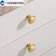 Junmo Französische leichte Luxusschrank-Türgarderobe Messing Griff Modern einfaches, massives Gold Silber Chrom Schrankschubladengriff 6197-Single-Loch-Chrom