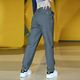 
KLEDBOY Qizhe Business Men's Clothing Spring and Summer New Light Luxury Men's Straight Tight Trousers Fashionable and Evergrande Casual Pants 838 Gray 34 (Suggested 150-160Jin [Jin equals 0.5 kg])