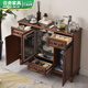 
Yingtang water dispenser tea bar machine home fully automatic intelligent tea cabinet with disinfection 2023 new solid wood light luxury integrated cabinet ice warm 6626 walnut ribbon disinfection