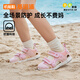 
Kenopo children's toddler shoes summer soft sole breathable children's shoes 18 months-5 years old rubber head men and women's sandals GY1315 gray/black 21 130mm suitable for foot length 130-135mm