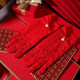 Farasha Bride Toast Guantes de boda Guantes de encaje corto para mujeres Red Fotografía Fotografía Foto de cumpleaños Guantes de guantes de encaje corto alrededor de 23 todo tamaño