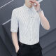 
FHHUABD spring and autumn casual long-sleeved shirt for men's anti-wrinkle slim-fit inch shirt trendy business new style shirt for men 829 black [model] Regular M Reference 90-110Jin [Jin equals 0.5 kg]