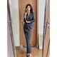 Xia Dian Suding Queen (SE.PSTP) has a strong aura and hits the streets with light luxury temperament. Professional suit skirts, commuter women's style suits and skirts, two-piece set. Gray L. Recommended 109-118 Jin Jin is equal to 0.5 kg